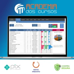 Planilha Controle de Estudos para Concursos Públicos Pro - Papel de Trabalho