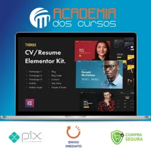 CVPortfolio Elementor Template Kit - Thomas