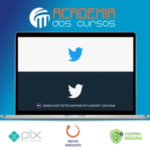 Design and Code Twitter Home Page with JavaScript, CSS & Figma - Hossein Boroji [INGLÊS]