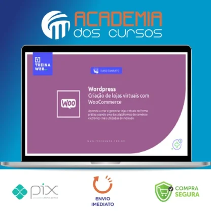 Wordpress Criação de Lojas Virtuais com Woocommerce 2021 - Treinaweb