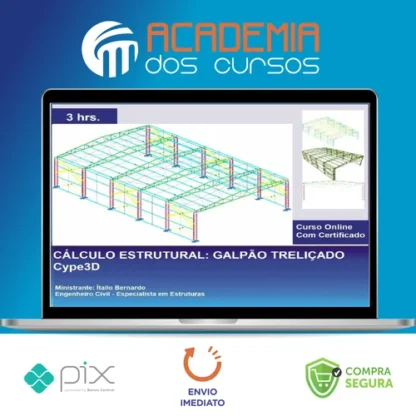 Cype3D: Galpão Treliçado - Ítallo Bernardo