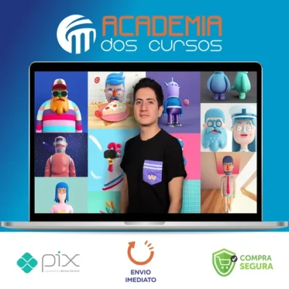 DOMESTIKA: Design de Personagens no Cinema 4D: do Esboço à Impressão 3D - Aarón Martínez [ESPANHOL]